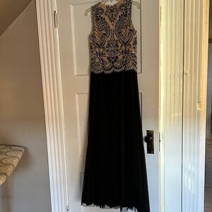 Aidan Mattox Beige Dress